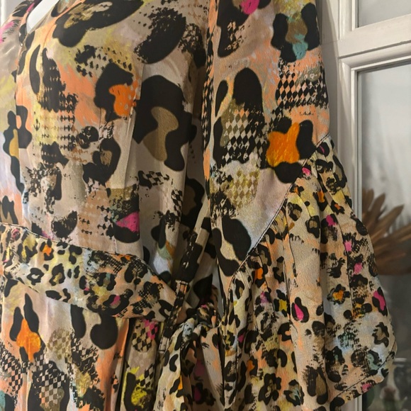 Bl^NK Anthropologie Zadie Leopard Midi Dress S NWT - Picture 6 of 12